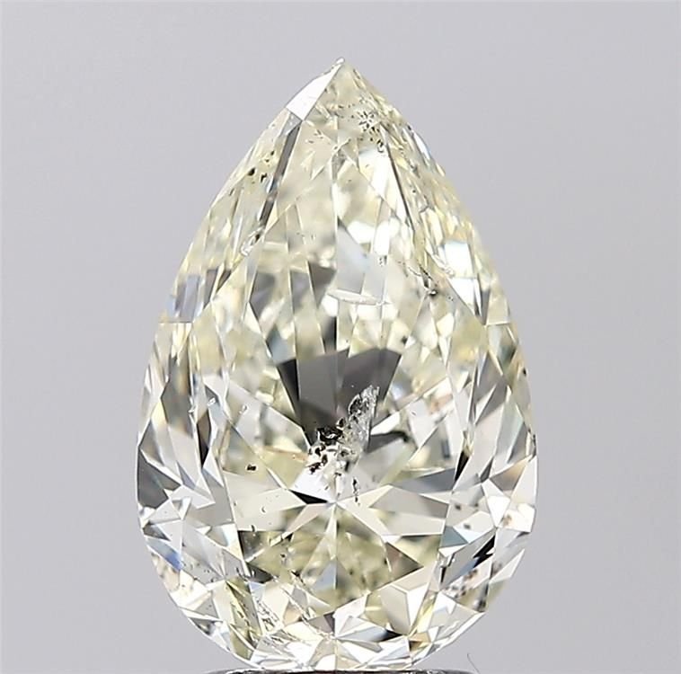 3.01ct J SI2 Very Good Cut Pear Diamond