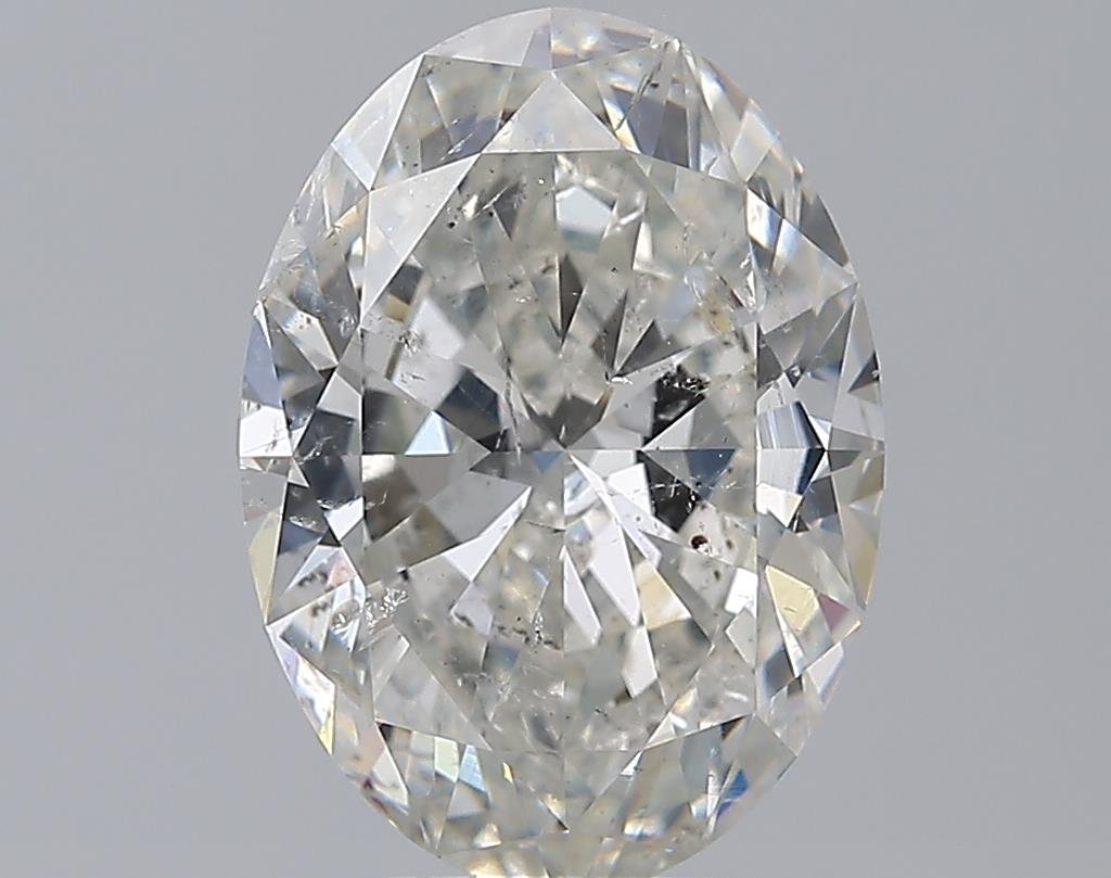 4.01ct H SI2 Rare Carat Ideal Cut Oval Diamond