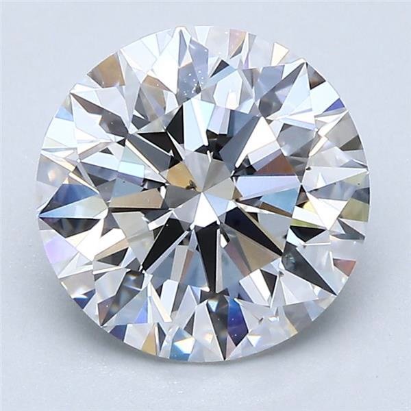 2.71ct E SI1 Rare Carat Ideal Cut Round Diamond