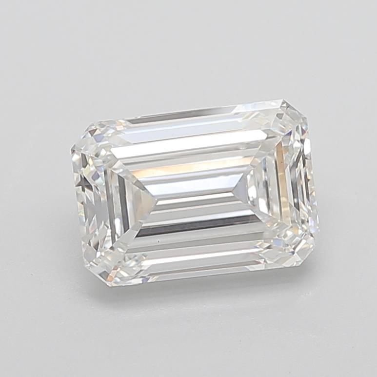 3.98ct F VS1 Rare Carat Ideal Cut Emerald Lab Grown Diamond