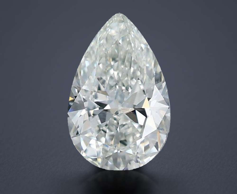 0.54 Carat Pear Natural Diamond