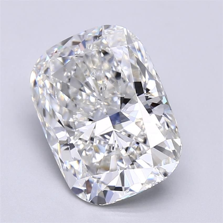 5.09ct F VVS2 Rare Carat Ideal Cut Cushion Lab Grown Diamond