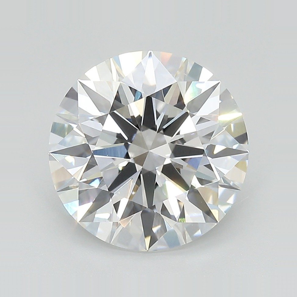 4.53ct D VVS2 Rare Carat Ideal Cut Round Lab Grown Diamond