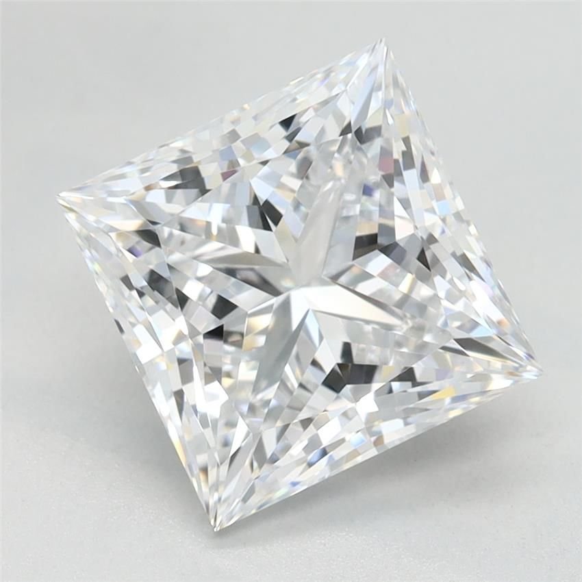 3.20ct D VVS2 Rare Carat Ideal Cut Princess Lab Grown Diamond