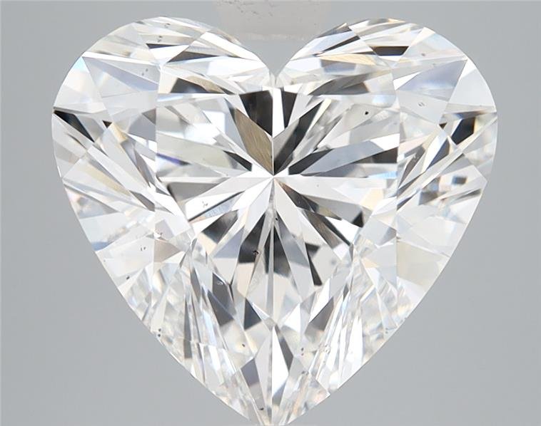 5.01ct F VS2 Rare Carat Ideal Cut Heart Lab Grown Diamond