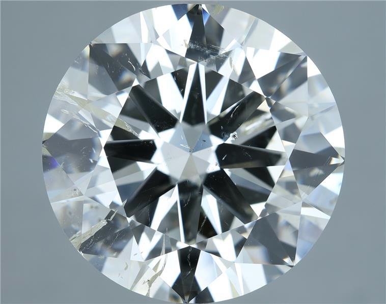 15.01ct J SI2 Rare Carat Ideal Cut Round Diamond