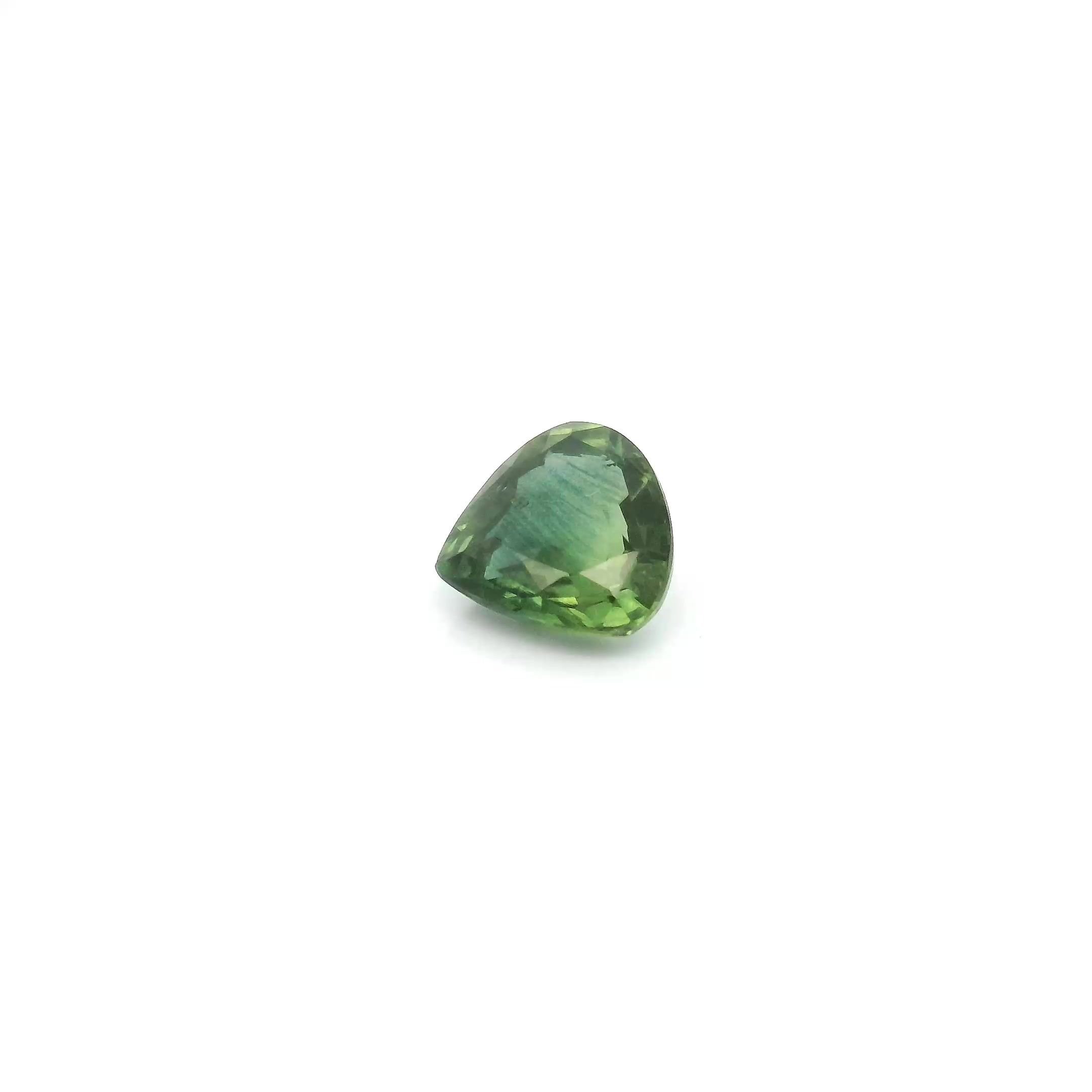 0.75 Carat Green Pear Sapphire