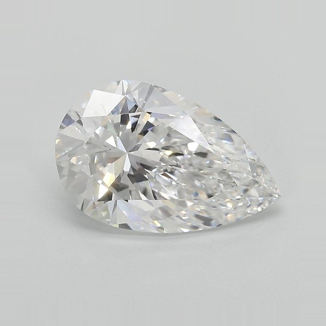 3.75ct E VVS2 Rare Carat Ideal Cut Pear Lab Grown Diamond