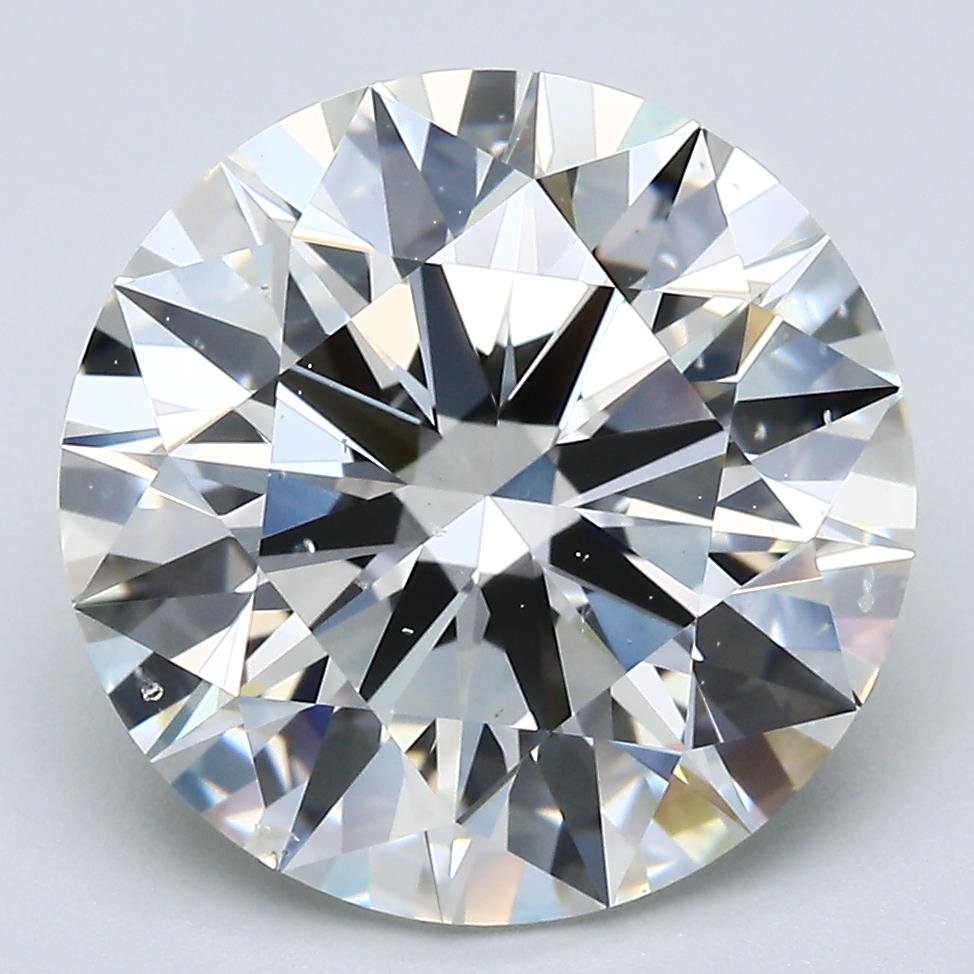6.51ct I SI1 Rare Carat Ideal Cut Round Diamond
