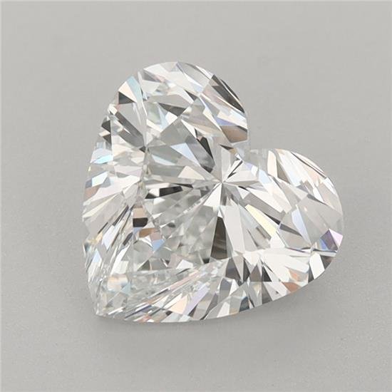 2.02ct F IF Rare Carat Ideal Cut Heart Lab Grown Diamond