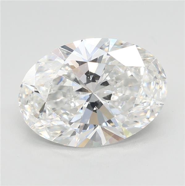 3.08ct E VVS2 Rare Carat Ideal Cut Oval Lab Grown Diamond