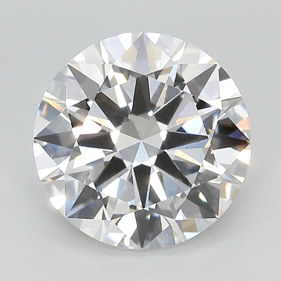 3.42ct E VVS2 Excellent Cut Round Lab Grown Diamond