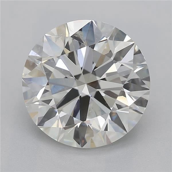 2.51ct I SI2 Rare Carat Ideal Cut Round Diamond