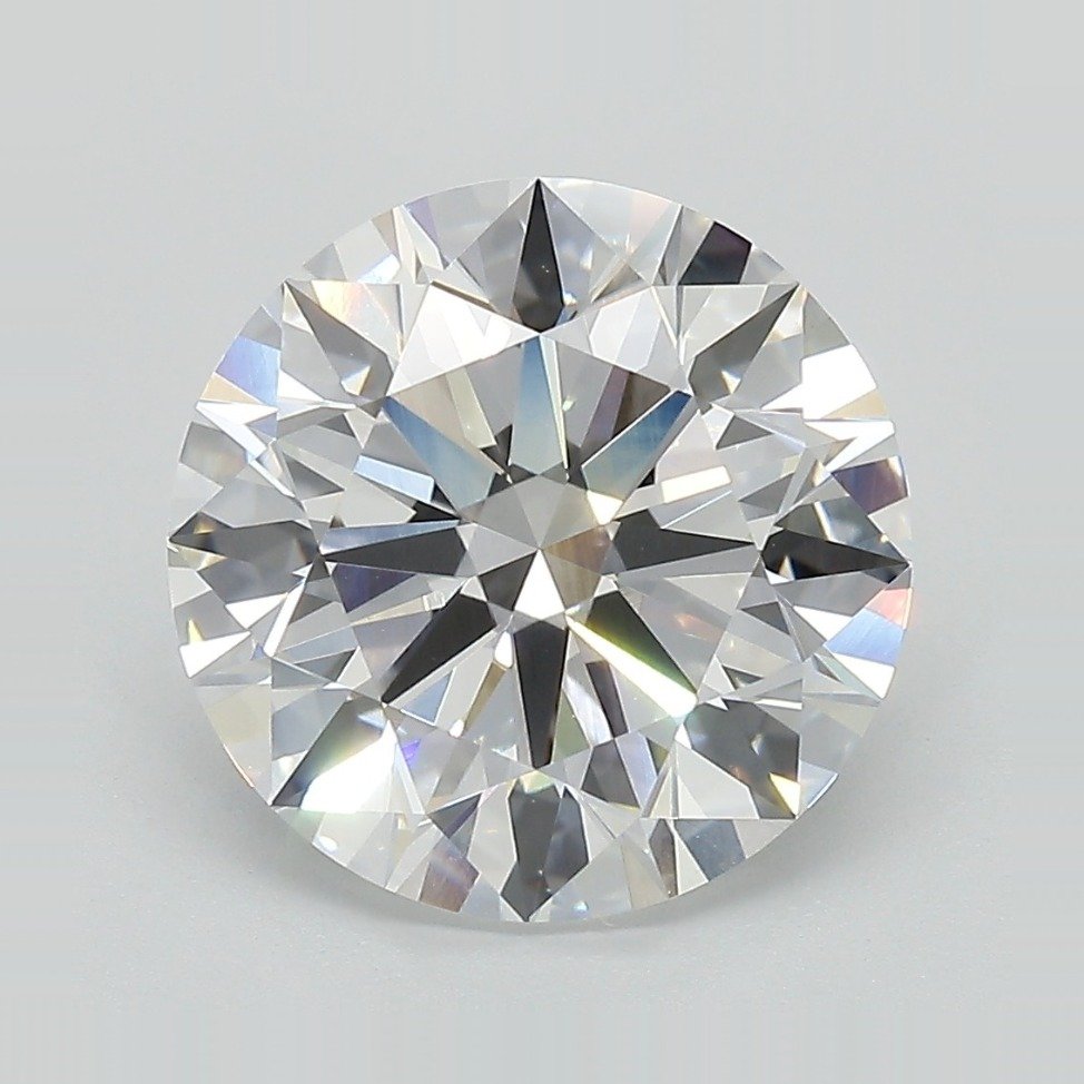 4.97ct E VVS2 Rare Carat Ideal Cut Round Lab Grown Diamond