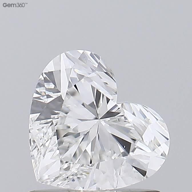 0.83ct E VS2 Rare Carat Ideal Cut Heart Lab Grown Diamond