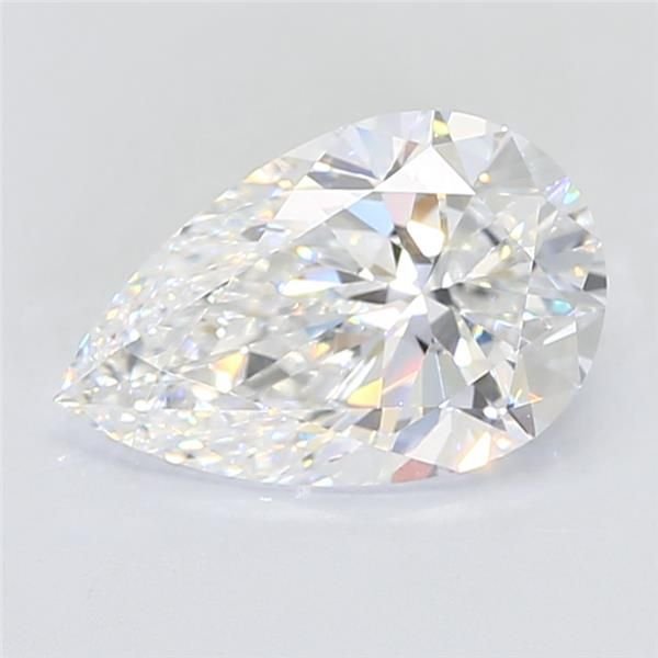 5.05ct F VVS2 Rare Carat Ideal Cut Pear Lab Grown Diamond