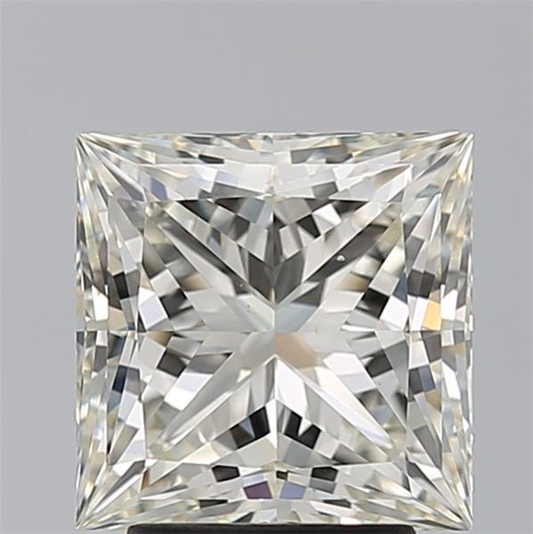 3.21ct K VS2 Rare Carat Ideal Cut Princess Diamond