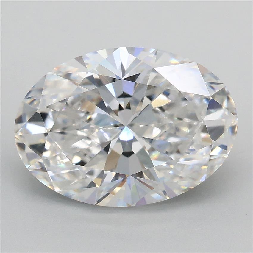 3.06ct E VS1 Rare Carat Ideal Cut Oval Lab Grown Diamond