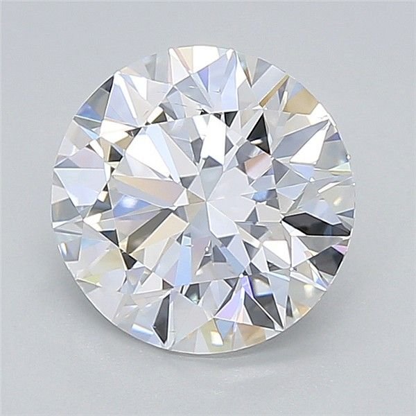 2.01ct D VS2 Rare Carat Ideal Cut Round Lab Grown Diamond