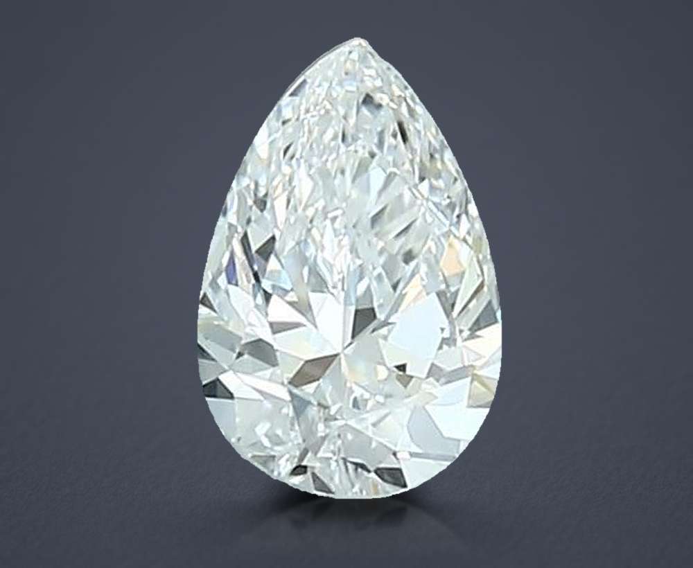 0.72 Carat Pear Natural Diamond