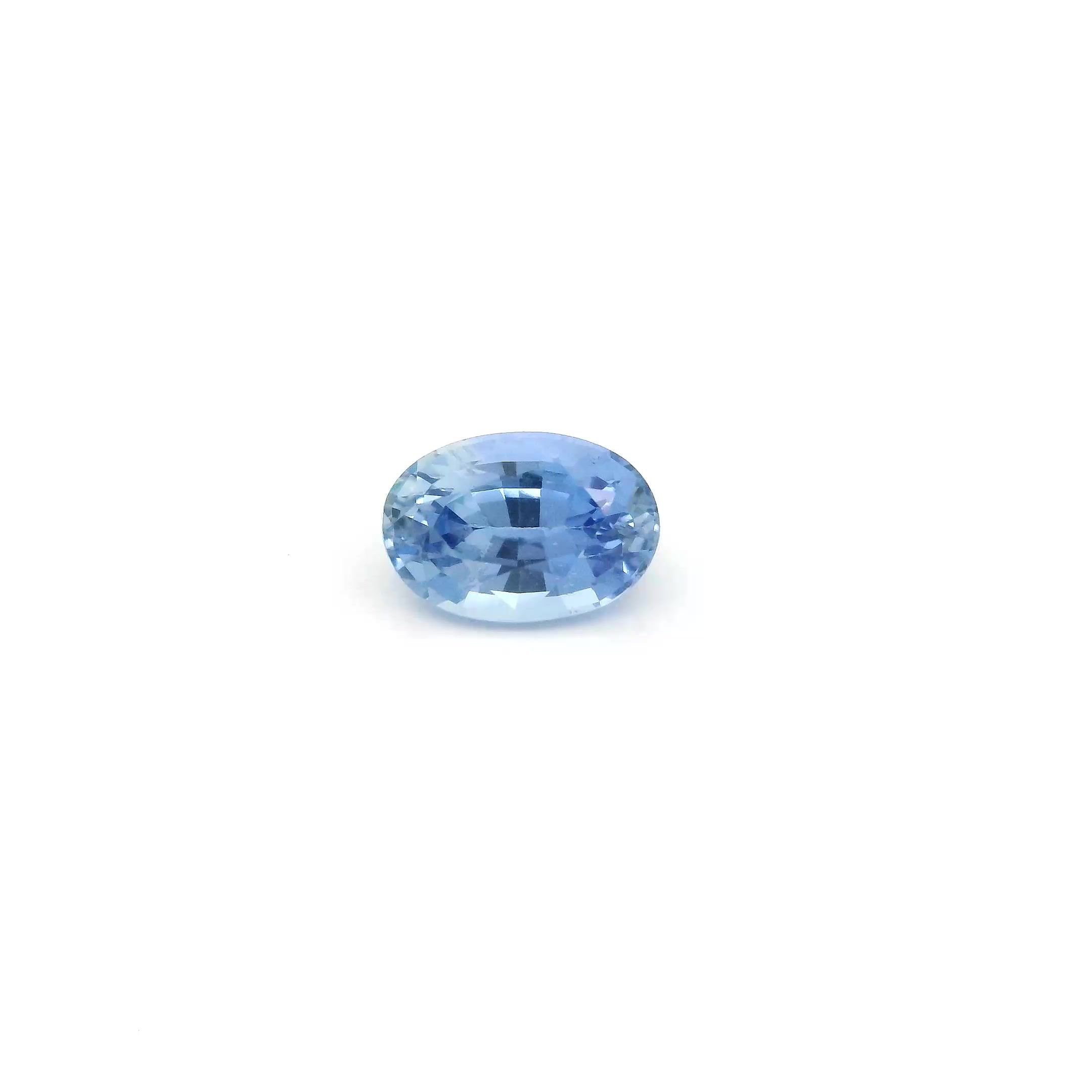 0.90 Carat Blue Oval Sapphire