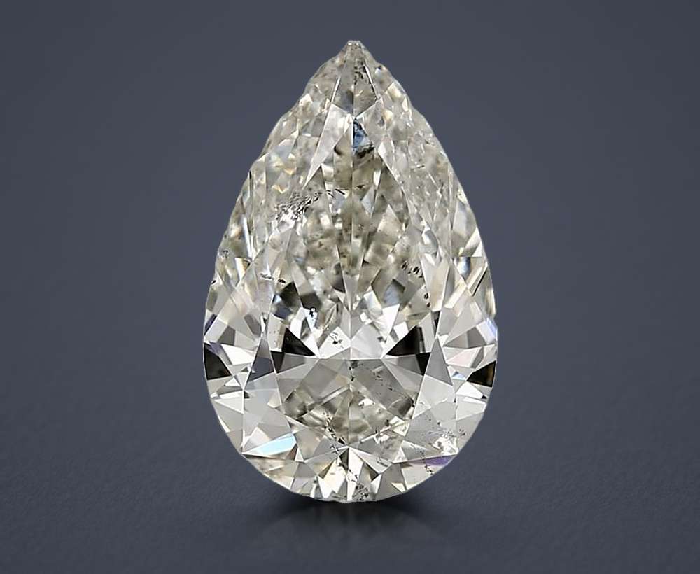 3.53 Carat Pear Natural Diamond