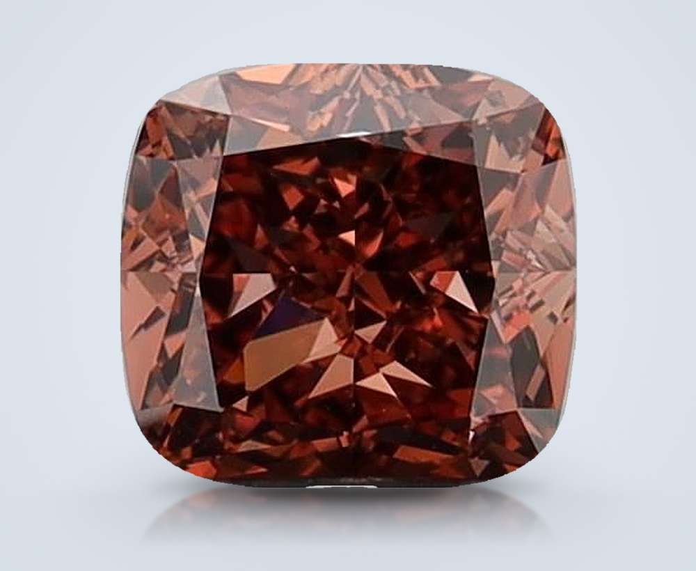 1.39 Ct. Fancy Brown Cushion Lab Diamond