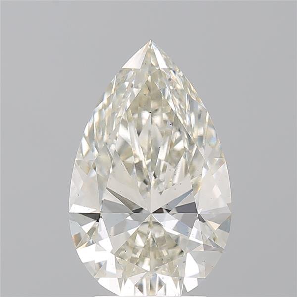 3.06ct H VS2 Rare Carat Ideal Cut Pear Lab Grown Diamond