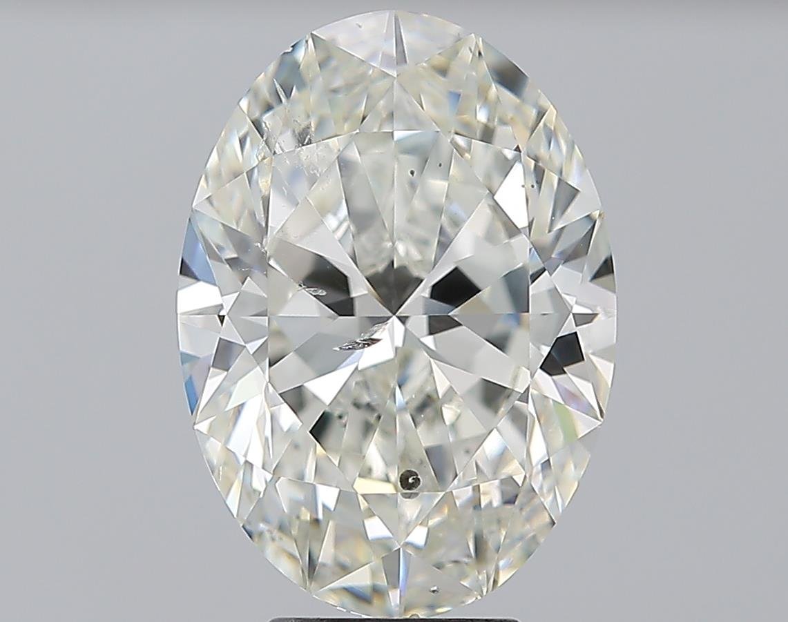 5.01ct J SI2 Rare Carat Ideal Cut Oval Diamond