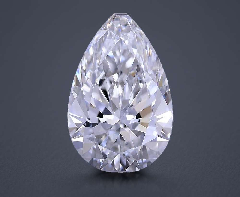 0.61 Carat Pear Natural Diamond