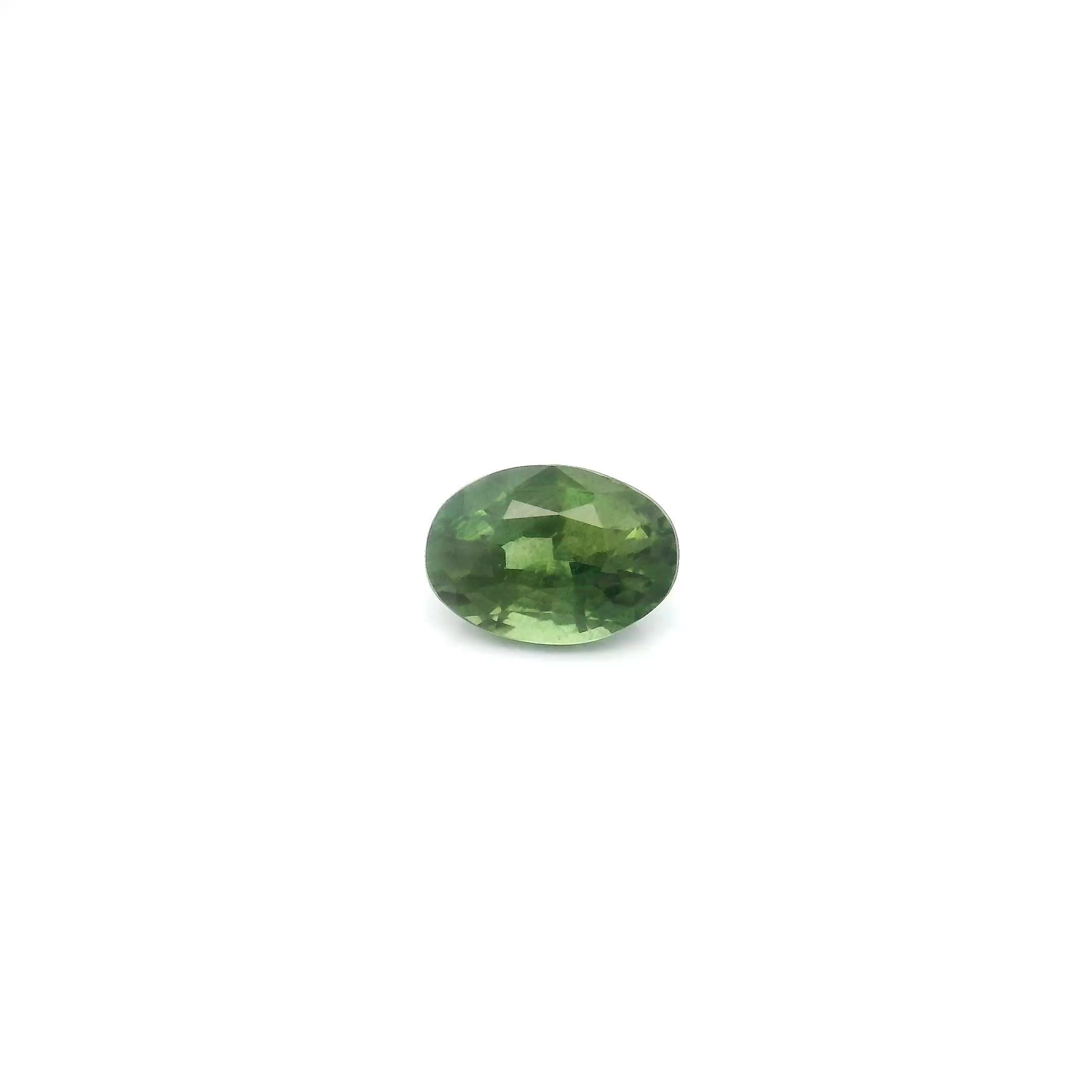 0.64 Carat Green Oval Sapphire