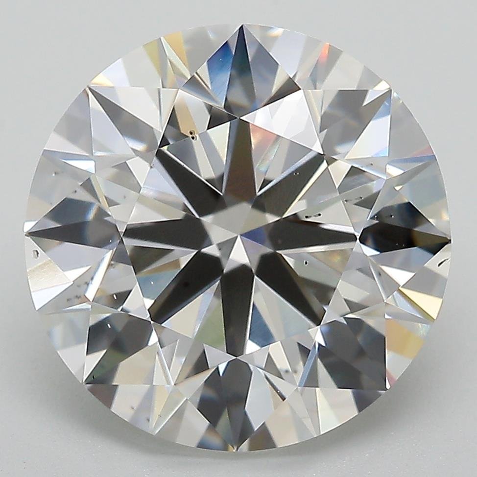 7.03ct F VS2 Rare Carat Ideal Cut Round Lab Grown Diamond