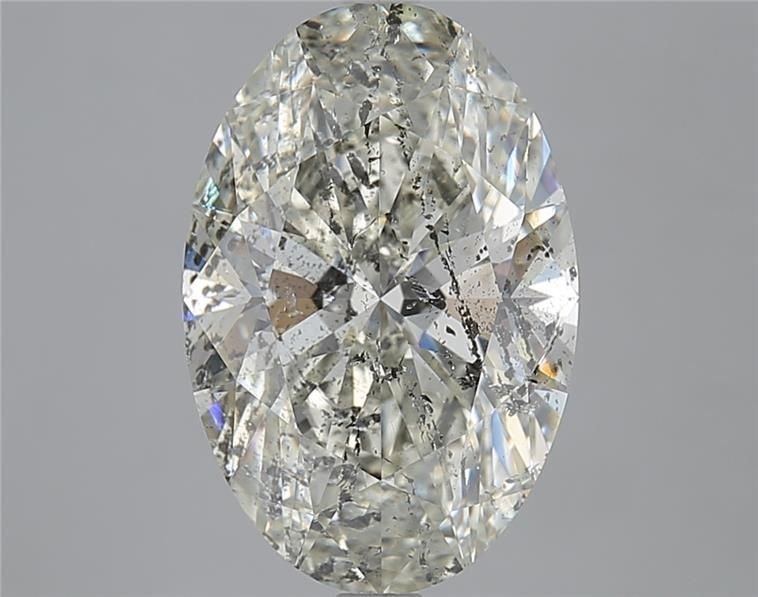 5.21ct I SI2 Rare Carat Ideal Cut Oval Diamond