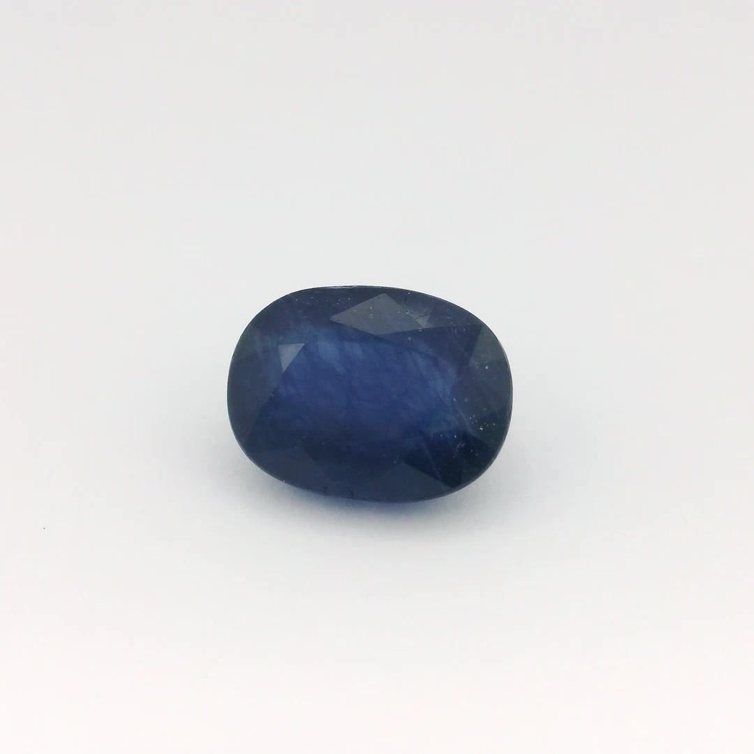 6.42 Carat Vivid Blue Oval Sapphire