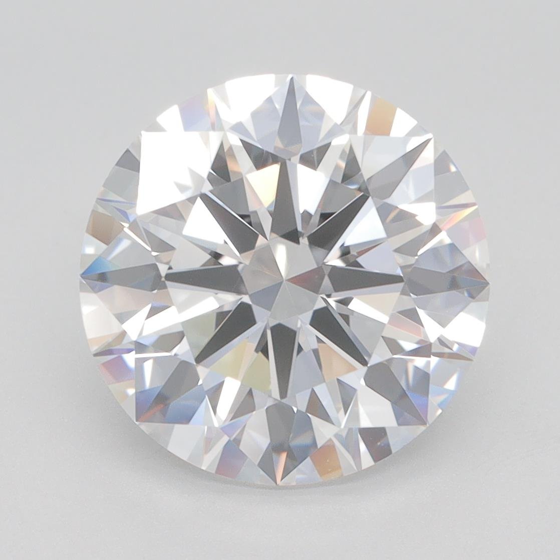 4.71ct F VVS1 Rare Carat Ideal Cut Round Lab Grown Diamond