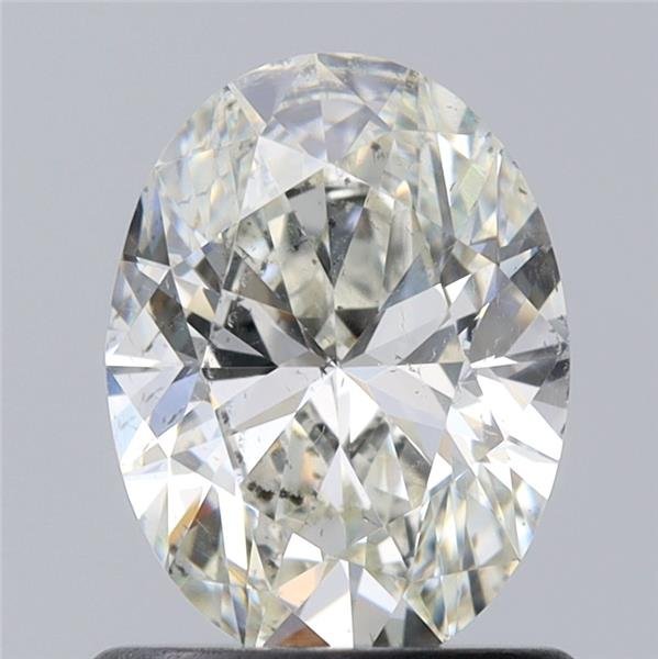 0.82ct J SI2 Rare Carat Ideal Cut Oval Diamond