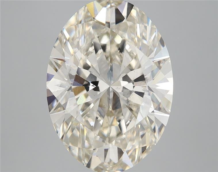 3.84ct J VS2 Rare Carat Ideal Cut Oval Lab Grown Diamond