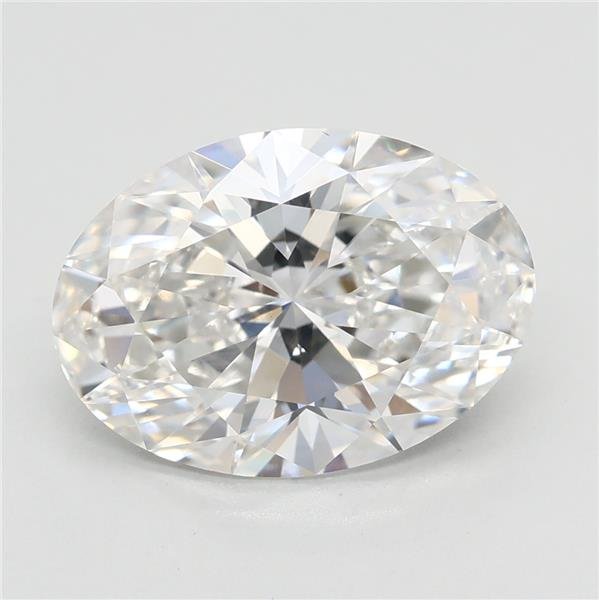 3.06ct F VS1 Rare Carat Ideal Cut Oval Lab Grown Diamond
