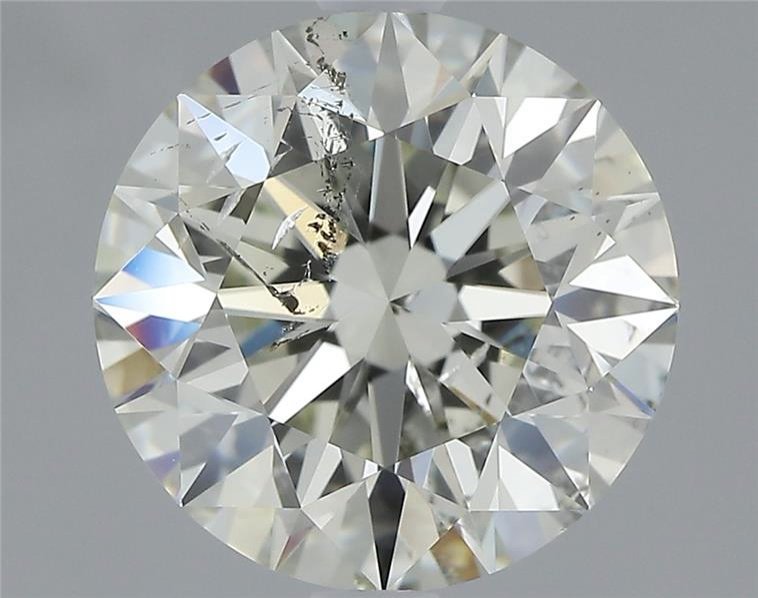 3.03ct J SI2 Excellent Cut Round Diamond