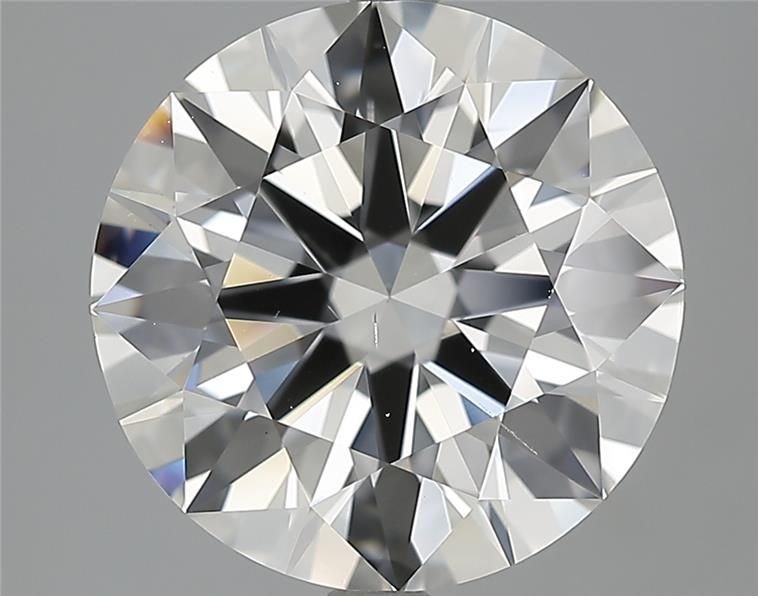 5.01ct H VS2 Rare Carat Ideal Cut Round Diamond