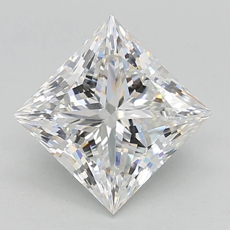 4.01ct F VS1 Rare Carat Ideal Cut Princess Lab Grown Diamond