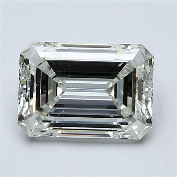 2.01ct J VS2 Rare Carat Ideal Cut Emerald Diamond