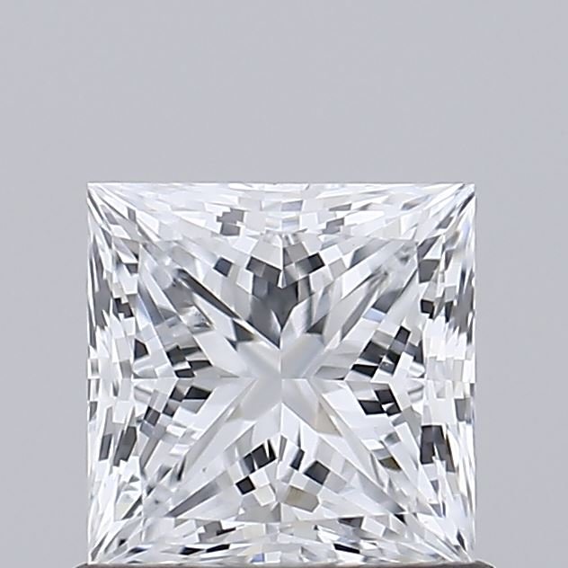 0.81ct E VVS2 Very Good Cut Princess Lab Grown Diamond