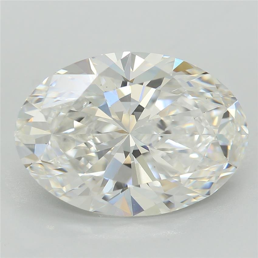4.34ct F VS1 Rare Carat Ideal Cut Oval Lab Grown Diamond