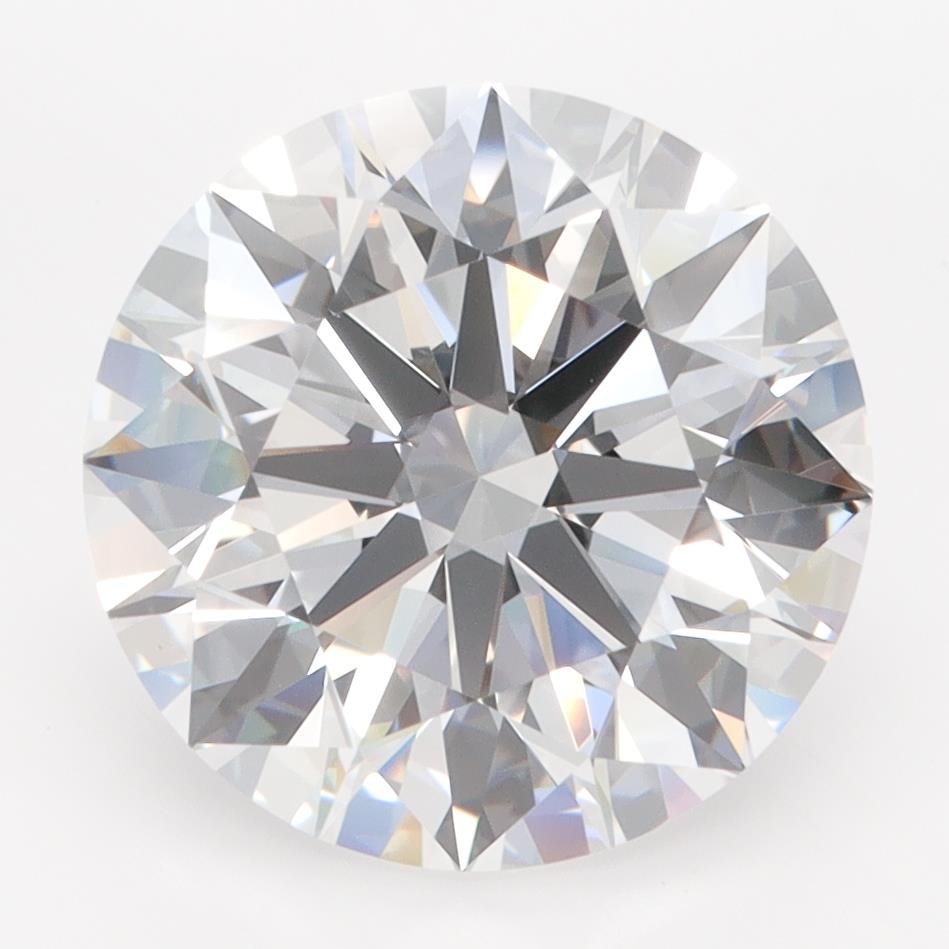 4.91ct D FL Rare Carat Ideal Cut Round Lab Grown Diamond