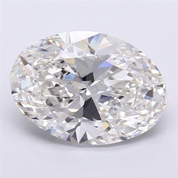 3.01ct F VS1 Rare Carat Ideal Cut Oval Lab Grown Diamond
