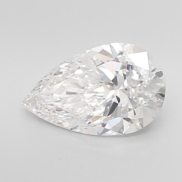 2.51ct D VS2 Rare Carat Ideal Cut Pear Lab Grown Diamond