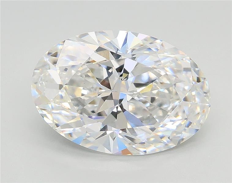 3.02ct E VS1 Rare Carat Ideal Cut Oval Lab Grown Diamond