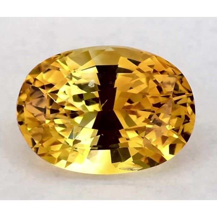 4.58 Carat Yellow Oval Sapphire