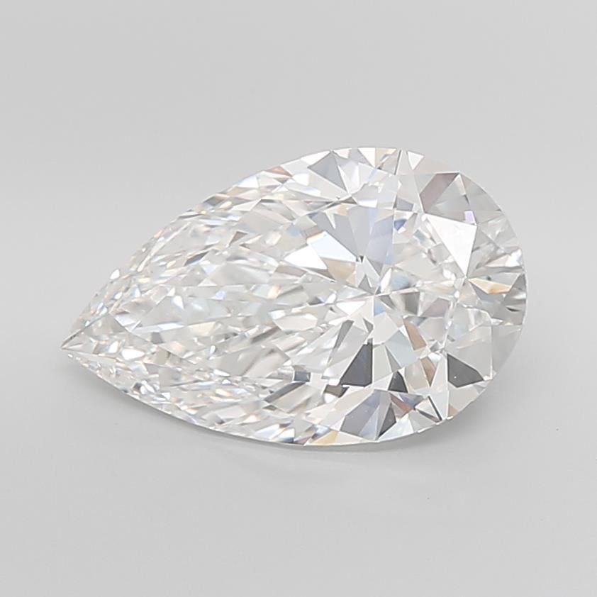 8.03ct E VVS2 Rare Carat Ideal Cut Pear Lab Grown Diamond